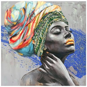 Πίνακας σε καμβά Africana Inart 100x3x100εκ