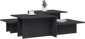 vidaXL Τραπεζάκια Σαλονιού 2 τεμ. Γκρι από Επεξεργασμένο Ξύλο