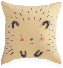 Μαξιλάρι Διακοσμητικό Παιδικό (Με Γέμιση) Cute Hedgehog Yellow Nef-Nef 35Χ35 Cotton-Polyester