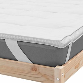 vidaXL Προστατευτικό στρώματος Λευκό 160x200 εκ.