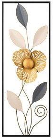 Διακοσμητικό Τοίχου Orchid 279ENZ2578 32x5x90cm Multi-Black Wallity Μέταλλο