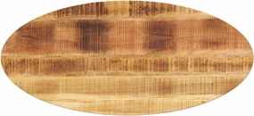 vidaXL Επιφάνεια Τραπεζιού Οβάλ 110x40x3,8 εκ. Μασίφ Ξύλο Μάνγκο