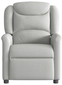 vidaXL καρέκλα ανάκλισης μασάζ Cloud Grey Fabric