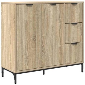 vidaXL Πλαϊνό γραφείο με συρτάρι Sonoma Δρυς 89.5 x 33 x 82 εκ.