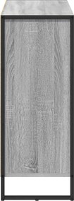 vidaXL Βοηθητικό ντουλάπι Γκρίζο Σονομα 96,5 x 30 x 75 εκ