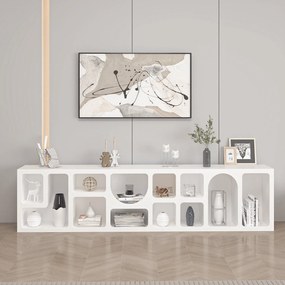 Βιβλιοθήκη Λευκό CLADOIR 50x27x205