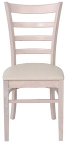 NATURALE Καρέκλα White Wash, Pu Εκρού   2τμχ