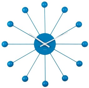 Ρολόι Τοίχου Funky Spider KA5977BB 40x4cm Bright Blue Karlsson Metal