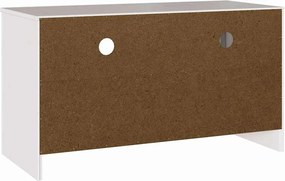 vidaXL Ντουλάπι TV Drammen Λευκό 99 x 43 x 55 εκ. Μασίφ ξύλο πεύκου