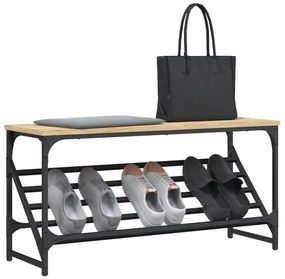 vidaXL Παπουτσοθήκη Sonoma Δρυς 90 x 30 x 45 εκ. Επεξεργασμένο Ξύλο