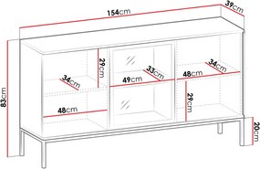 Μπουφές Sento K154-Fusiko