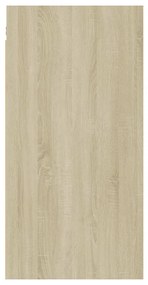 vidaXL Έπιπλα Τηλεόρασης 2 τεμ. Δρυς 30,5x30x60 εκ. από Επεξ. Ξύλο