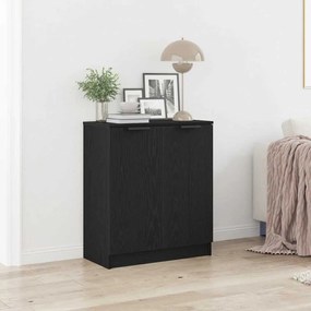 vidaXL Πλευρικό γραφείο Μαύρο Δρυς 60x30x70 εκ Επεξεργασμένο ξύλο