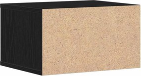 vidaXL Σταντ Εκτυπωτή Μαύρη Οξυά 40 x 32 x 22,5 εκ Επεξεργασμένο ξύλο
