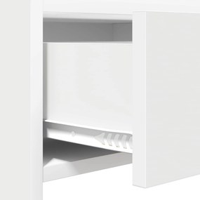 vidaXL Τραπέζι κονσόλας Λευκό 90 x 35 x 80 εκ Επεξεργασμένο Ξύλο