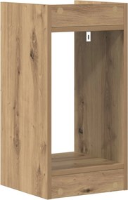 vidaXL Βάση φυτών Artisan Δρυς 30 x 30 x 60 cm Επεξεργασμένο Ξύλο