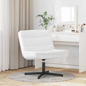 vidaXL Περιστρεφόμενη καρέκλα Λευκό 63 x 75 x 76 εκ PU