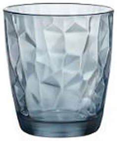 Ποτήρι Νερού Διάφανο/Μπλε Γυαλί 30cl