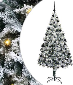 vidaXL Τεχνητό Χριστουγεννιάτικο Δέντρο με 300 LED Λευκό 210 cm