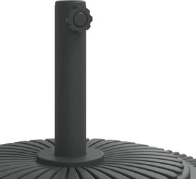 vidaXL Βάση Ομπρέλας Ασημί για Ιστό Ø38/48 χιλ. 25 κ. Γρανίτη