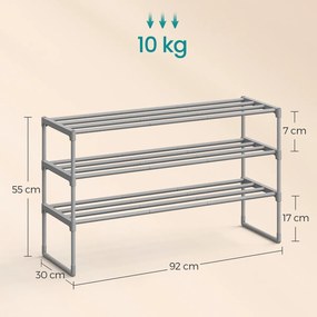 Παπουτσοθήκη 12 Θέσεων (92x30x55) Songmics LSA303G01