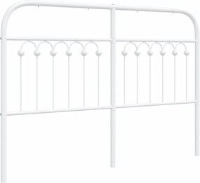 vidaXL Ανταλλακτικό κεφαλάρι Λευκό 135 εκ. Μεταλλικό