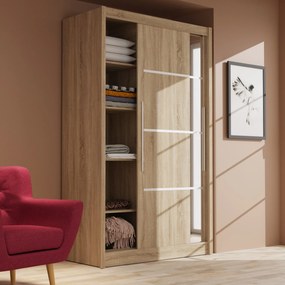 Ντουλάπα Δίφυλλη Ilona Sonoma 130x61x215εκ MDF - TO-ILO130S