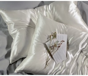Μεταξωτή Μαξιλαροθήκη Φάκελος (50x76) Down Town Mulberry Silk White