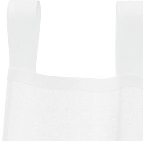 vidaXL Κουρτίνες με κουρτίνες 2 pcs Λευκό 140 x 225 cm Πολυεστέρας