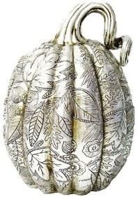Διακοσμητική Κολοκύθα VRE123K2 24cm Silver Espiel Polyresin