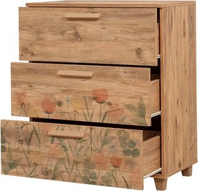 Συρταριέρα Πεύκο Atlantic LEVA 80x43x95