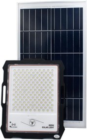 Στεγανός Ηλιακός Προβολέας LED 600W Ψυχρό Λευκό με Τηλεχειριστήριο IP67 MJ-D904