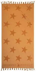 Πετσέτα Θαλάσσης 3833 Ocher Greenwich Polo Club Θαλάσσης 90x170cm 100% Cotton