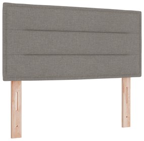 vidaXL Κρεβάτι με Στρώμα Ταούπ 90x200 εκ Υφάσματος