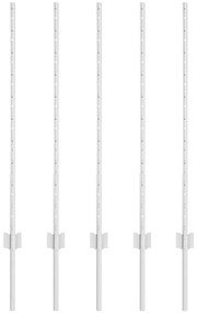 vidaXL Στήλοι Φράκτη 10 pcs Ασημί 100 cm Γαλβανισμένος χάλυβας