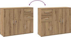 vidaXL Μπουφές από Τεχνητό Δρυς 91x29,5x75 εκ. από Τεχνητό Ξύλο