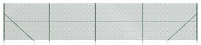 vidaXL Συρματόπλεγμα Περίφραξης Πράσινο 2,2 x 10 μ. με Καρφωτές Βάσεις