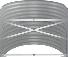 vidaXL Ζαρντινιέρα Ανθρακί 440x80x68 εκ Γαλβανισμένος χάλυβας