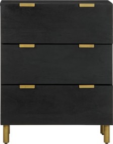 vidaXL Ντουλάπι 2 τεμ. Μαύρο 60x33x75 εκ. από Επεξεργασμένο Ξύλο