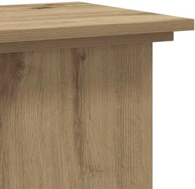 vidaXL Βάσεις Φυτών Αρτισιανή Δρυς 33x33x60 εκ. Επεξ. Ξύλο