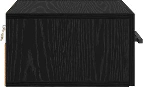 vidaXL Κομοδίνο Μαύρη δρυς 35 x 35 x 20 εκ Επεξεργασμένο ξύλο