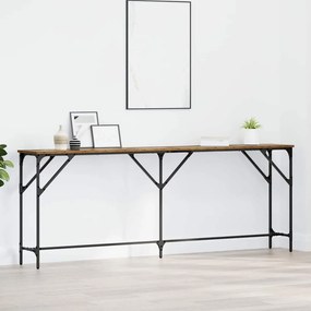 vidaXL Τραπέζι κονσόλας Παλιό Ξύλο 200 x 29 x 75 cm