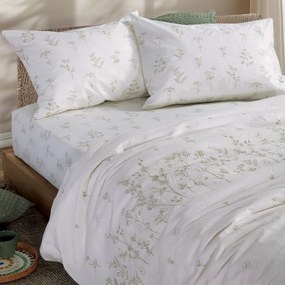 Σεντόνια Claris Με Λάστιχο (Σετ 4τμχ) Ecru Nef-Nef Homeware King Size 180x235cm 100% Βαμβάκι