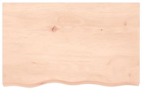 vidaXL Επιφάνεια Τραπεζιού 80x50x(2-4) εκ Ακατέργαστο Μασίφ Ξύλο Δρυός