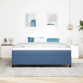 vidaXL Κρεβάτι με ελατήρια Μπλε 180 x 200 cm Βελούδο