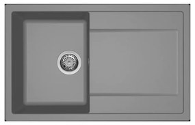Νεροχύτης κουζίνας LIFE 300 Titanium 73 ELLECI 79x50cm
