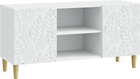 vidaXL Ντουλάπι TV 102 x 34,5 x 50 εκ. Λευκό Επεξεργασμένο Ξύλο