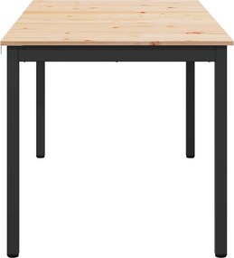 vidaXL Τραπεζαρία Φυσικό 150 x 90 x 75 cm Στερεά ξυλεία πεύκου