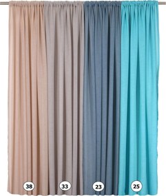 Κουρτίνα με Τρέσα 140x270 103 38 Light Beige Anna Riska