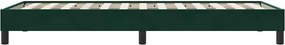 vidaXL Box Spring Κρεβάτι χωρίς στρώμα Σκούρο πράσινο Βελούδινο
